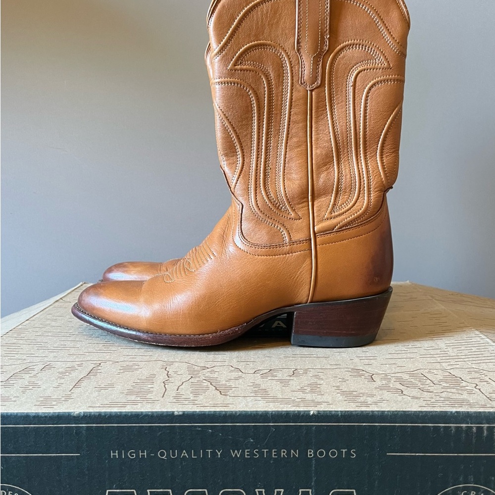 Tecovas Tan Cowboy Boots Classic Western Style